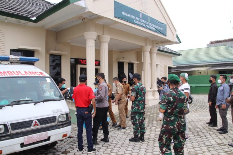 Kapolres Pringsewu Bersama Bupati dan Dandim 0424 Tinjau Isoter