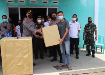 Pamatwil Vaksinasi Polda Lampung, Kombespol Sri Winugroho, S.Ik, MH, Mengunjungi Kabupaten Pringsewu