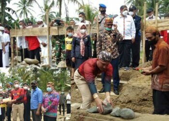 Parosil Meletakan Batu Pertama Pembangunan Pure Puspa Buana Di BNS