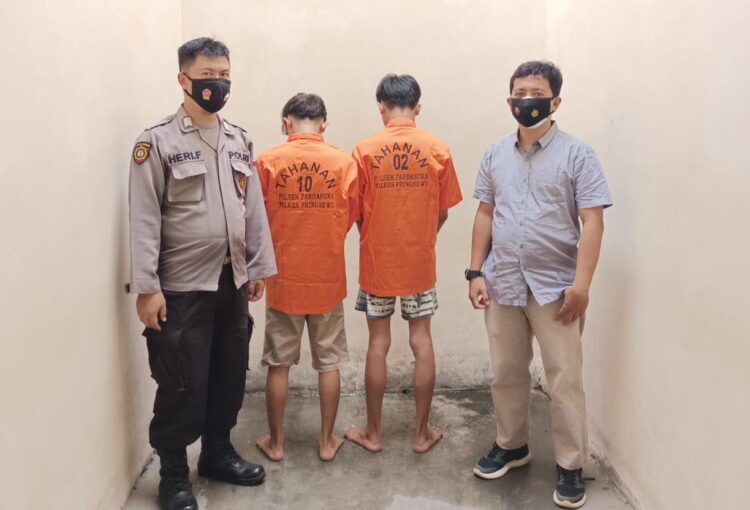 Dua Remaja Pencuri Ponsel di Pardasuka Pringsewu Dibekuk