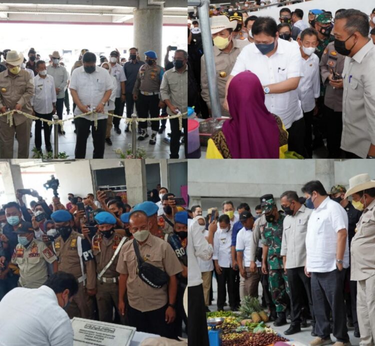 Menko Perekonomian Resmikan Pasar Pulung, Bupati : Semoga Membawa Berkah