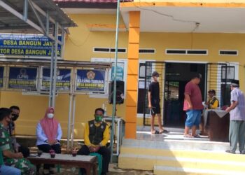 Cegah Penyebaran Covid 19, Pemdes Bangun Jaya Vaksinasi Warga