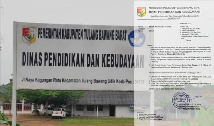 Antisipasi Omicron, KBM Sekolah Kembali Daring