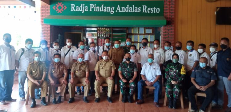 PWI Pringsewu Audensi Dengan Dandim 0424/TGM dan Wabup Fauzi