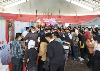 Ribuan pemuda pengangguran di Lamsel, mengadu nasib di Job Fair.