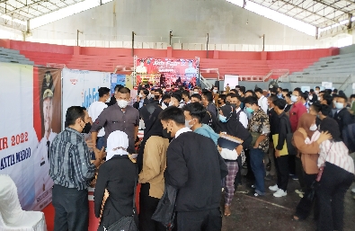 Ribuan pemuda pengangguran di Lamsel, mengadu nasib di Job Fair.