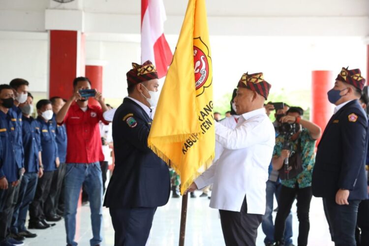 Ketua Karang Taruna Lamsel Sahirul Hidayat resmi dilantik.