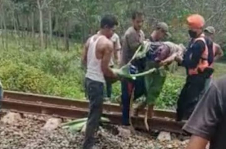 Pria Lanjut Usia tewas tertabrak kereta api