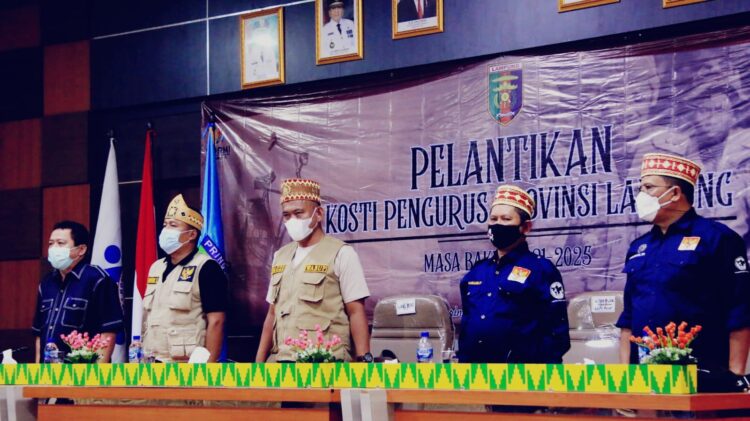 Kepengurusan KOSTI Provinsi Lampung Dikukuhkan