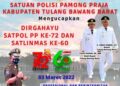 HUT ke 72 Satpol PP Tubaba Komitmen Tingkatkan Profesionalitas