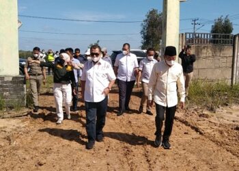 Kajati Lampung Tinjau Lokasi Calon Perumahan Dan Gedung Kejari Mesuji.