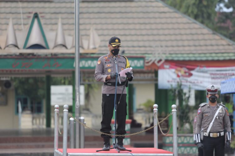 Kapolres Pimpin Apel OPS Keselamatan Krakatau 2022