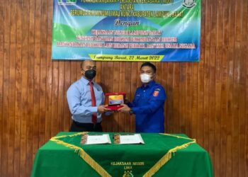 Teken MoU, PDAM Limau Kunci Dan Kejari Lambar