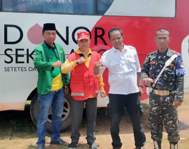Banser Negeri Besar dan PMI Way Kanan banti sosial donor darah