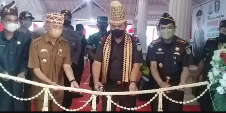Kejati Lampung Meresmikan Rumah Restorative Justice Atau Lamban Mufakat