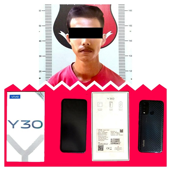 Polsek Blambangan Umpu Amankan Pelaku Pencurian Handphone