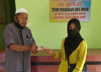 BLT DD 2022 Tiyuh Panaragan Jaya Indah Disalurkan Untuk 110 KPM