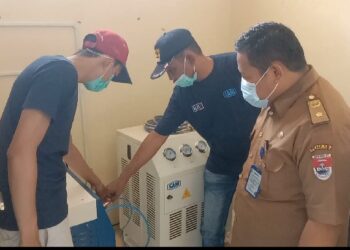 Puskesmas Bukoposo Dapat Bantuan Alat Produksi Oksigen Dari Dinkes Provinsi Lampung