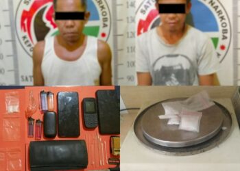 Polres Way Kanan Berhasil Amankan Dua Pelaku Diduga Edarkan Sabu di Way Tuba