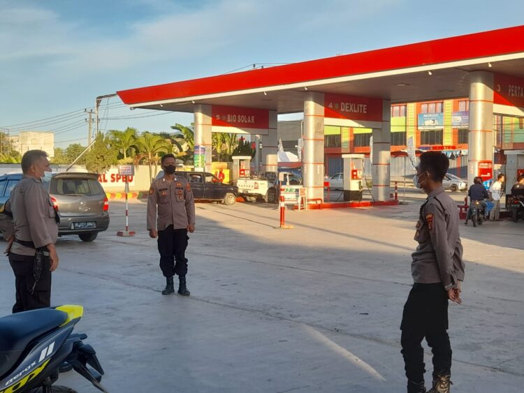 Polres Pringsewu Awasi Distrbusi BBM di Sejumlah SPBU