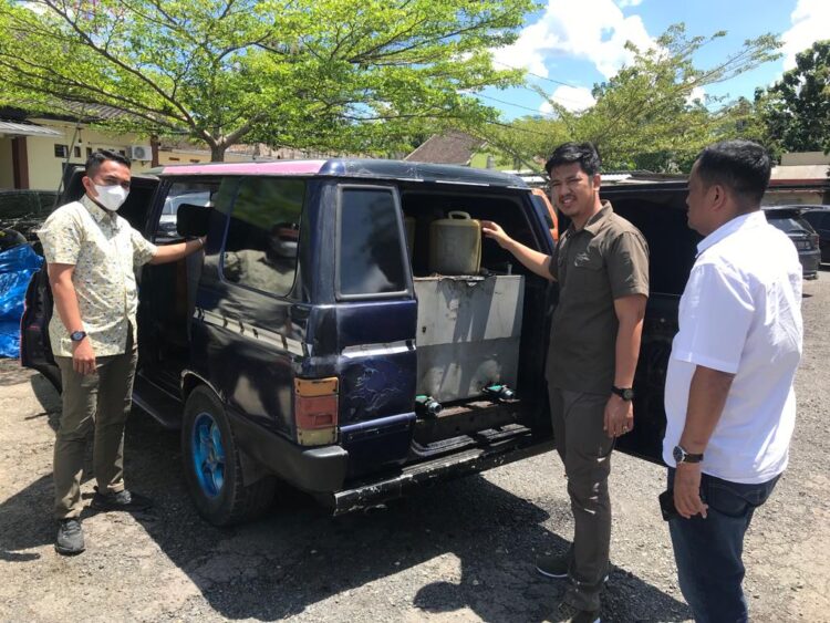 Polres Way Kanan Amankan Penimbun BBM Subsidi