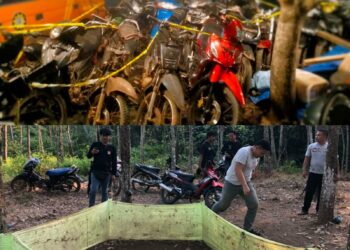 Kembali Gerebek Judi Sabung Ayam, Satreskrim Polres Way Kanan Amankan 19 motor, 2 ekor ayam bangkok