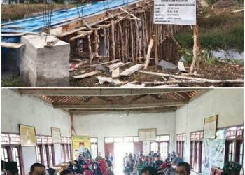 Eksekusi APBDes Tahun 2022, Pemdes Tirtalaga Bangun Jembatan Penghubung Dan Salurkan BLT