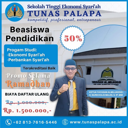 Potongan 50 Persen, STES Tunas Palapa Buka Penerimaan Spesial Ramadhan