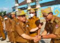Hari Perdana Jadi Pembina Apel, Sulpakar Tegur ASN Mesuji Tidak Disiplin