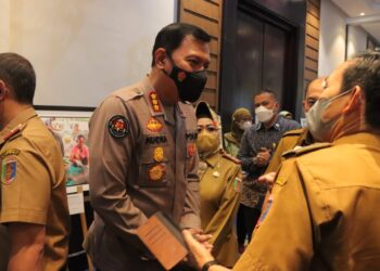 Ratusan Personel Polda Lampung Backup Pengamanan Kegiatan APEKSI