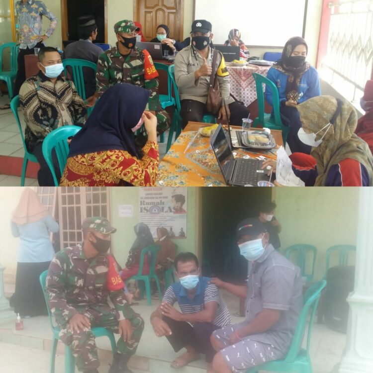 Aperatur Kampung Kaliawi Indah Kecamatan Negri Besar, Diikuti Kegiatan Komunikasi Sosial Kodim 0427/Way Kanan