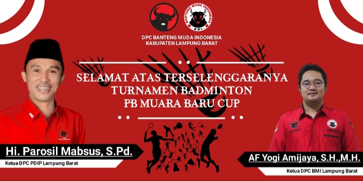 Perkuat Kebersamaan, Kecamatan Kebun Tebu dan Gedung Surian Gelar Turnamen Badminton