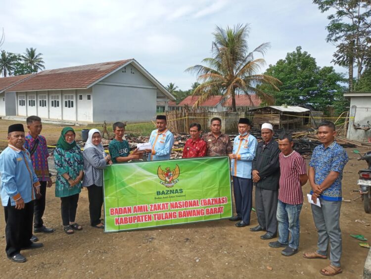 Korban Kebakaran di Tiyuh Gunung Menanti Mendapat Bantuan Baznas