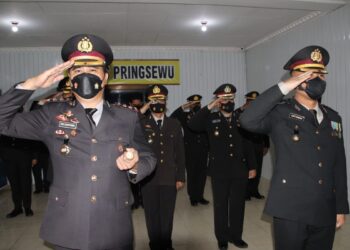 Kapolres Bersama Wakapolres Mengikuti Upacara Peringatan Hari Lahir Pancasila