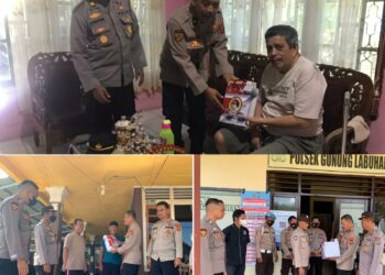 Empat Personil Polres Way Kanan Yang Sakit Menahun, Terima Talih Asih Kapolda Lampung