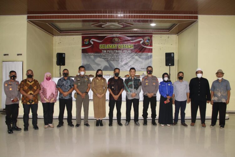 Tim Puslitbang Polri Mengunjungi Polres Pringsewu