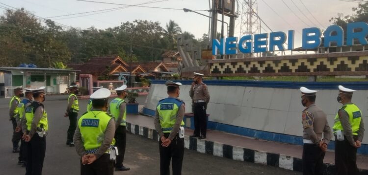 Satlantas Polres Way Kanan Rutin Lakukan Gatur Lantas