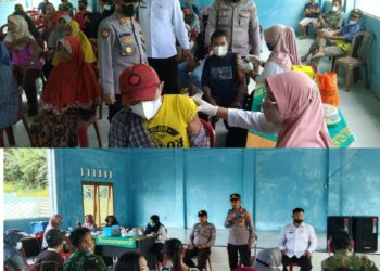 Jelang Hari Bhayangkara Ke 76, Polsek Kasui Gelar Vaksinasi