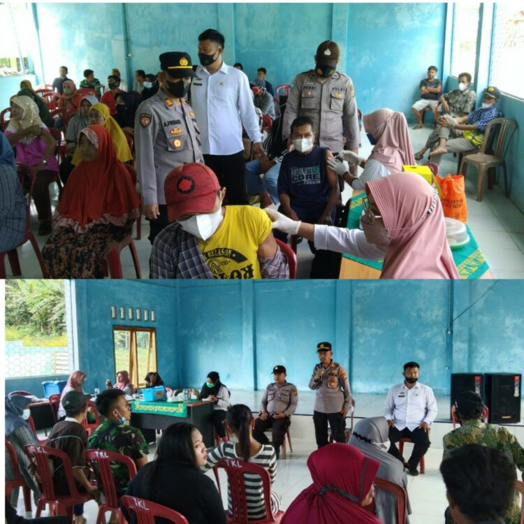Jelang Hari Bhayangkara Ke 76, Polsek Kasui Gelar Vaksinasi