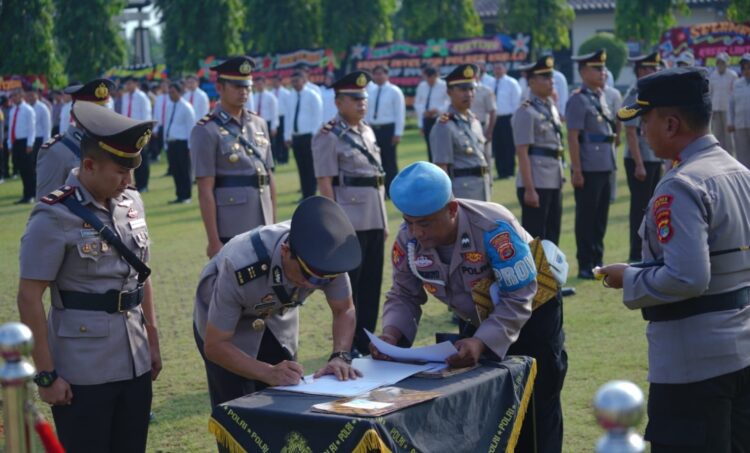 Jabatan 9 Perwira Polres Lampung Utara Diganti