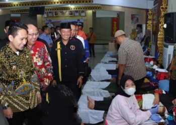 HUT Lampura, IKS Bersama IKAPA Gelar Donor Darah