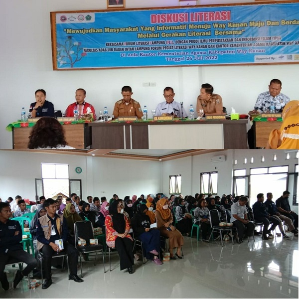 UIN Raden Intan, Forum Literasi Lampung, IPI dan Penggiat Listerasi Way Kanan Adakan Diskusi