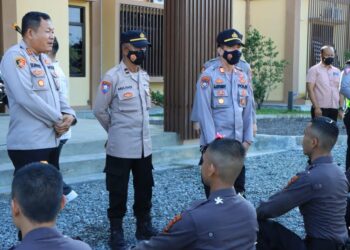 Polres Tubaba Sambut Kedatangan 16 Personel Baja