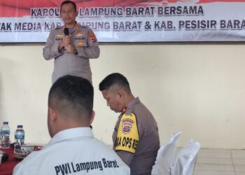 Kapolres Lambar : Tingkatkan Sinergitas Pers Guna Pembangunan Nasional