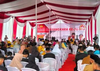 Polres Peringati HUT Bhayangkara ke 76, PJ Bupati Sampaikan Pesan