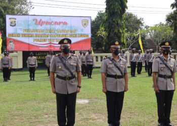 Kapolres AKBP Teddy Rachesna Lantik Kasat Lantas dan Kapolsek Bumi Agung