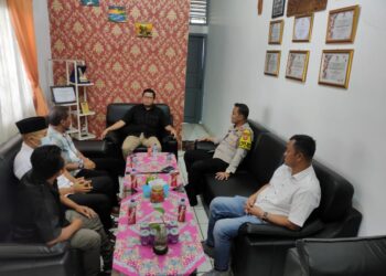 Kunjungi KPU Way Kanan, Kapolres Berharap Pemilu 2024 Berjalan Sukses dan Aman