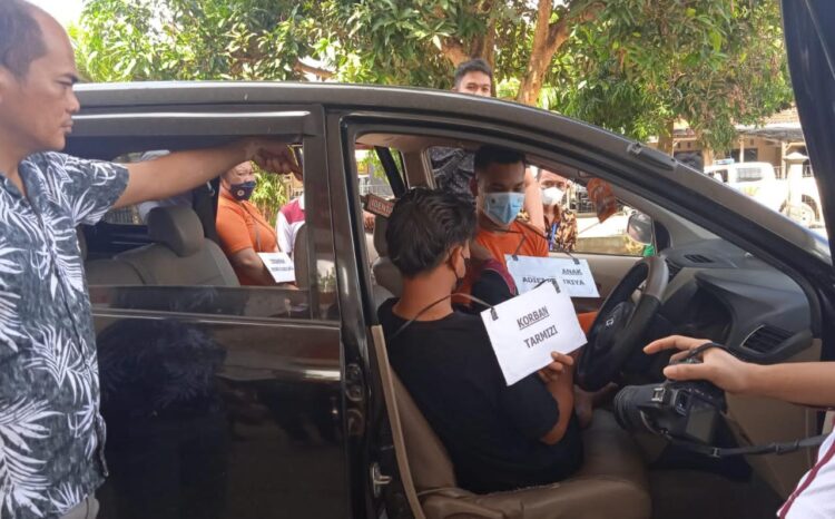 Polres Lamteng Gelar Rekonstruksi Pembunuhan Berencana, Begini Cara Sadis Para Pelaku Habisi Nyawa Korban