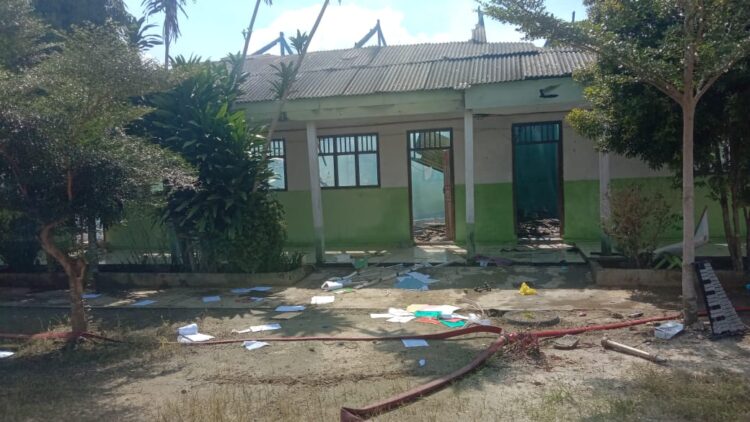 Konsleting Listrik, Bangunan Sekolah YPI Al-Falah Mesuji Ludes Dilahap Si Jago Merah