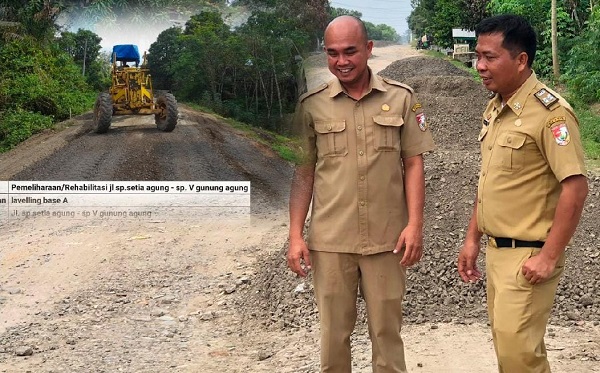 PUPR Tubaba Bangun 8 Ruas Jalan dan 3 Jembatan Dari APBD, Sumardi : Untuk DAK Sudah 30 persen